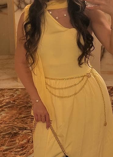 yeni donlar: 1 dəfə geyinilib. Rəngi limon sarısıdır. İdeal vəziyyətdədir — 5