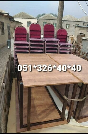 tək stollar: Stol stul tek ve Komplekt Wekilde 4 neferlik Parca ile 120 azn 4 — 20