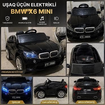 baş ortusu: Uşaq üçün elektrikli BMW X6 Mini – akkumulyatorla işləyən ride-on — 1