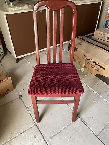 Mətbəx üçün, İşlənmiş, Qatlanmayan, rəng - Bordo Stul