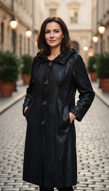 toxunma qadın ətəkləri: Qrek dəri plaş,yaxşı vəziyyətdədir,400-ə alınıb,110 azn.satıram — 1