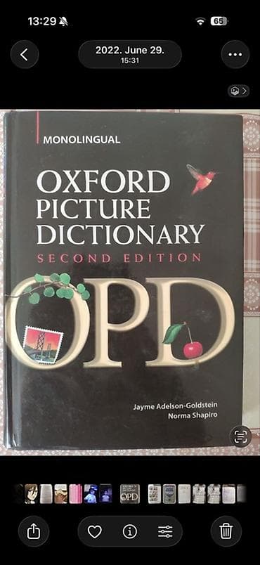 Словари: Oxford Picture Dictionary ingilis dilində şəkilli lüğət 7 manat — 1