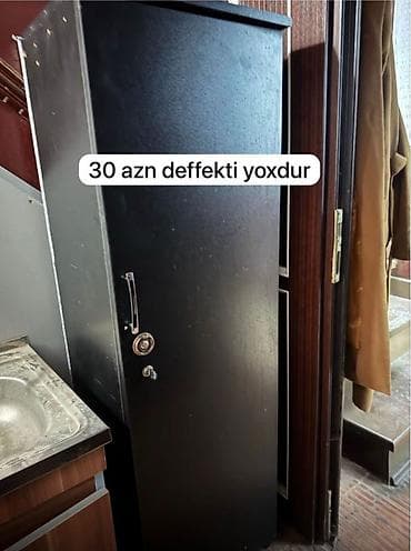 Gözəllik salonu avadanlıqları və mebelləri 1) Metal seyf/dolab – qara