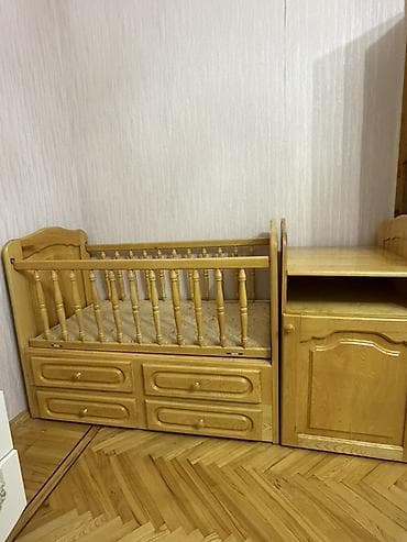komod: Oğlan və qız üçün, İşlənmiş, Beşik, Komod — 1