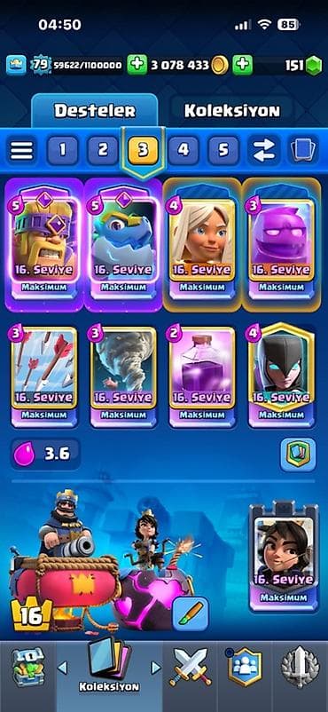Kişi ayaqqabıları: Clash Royale hesabı – CARVİZ Klanda satılır - Kral səviyyəsi: 79 - — 8