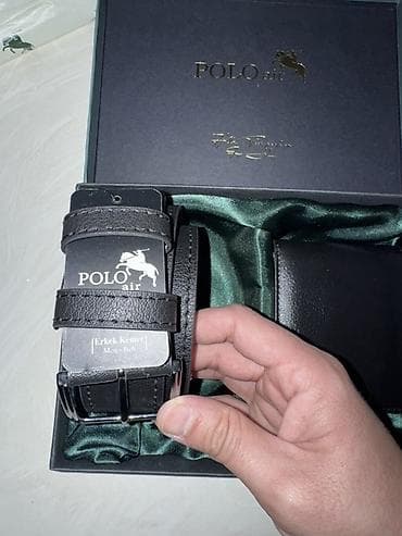 Portmone, pulqabıları: POLO Air kişi dəstı – kəmər və pulqabı (hədiyyəlik) - Brend: POLO Air — 3