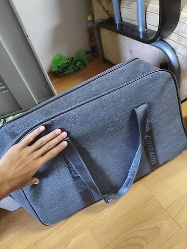 İdman və istirahət: Böyük ölçülü idman/səyahət çantası - Rəng: tünd boz (melanj) - — 3