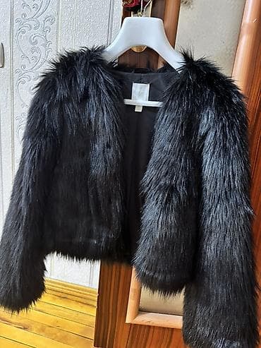 usta geyimi: Kürk, H&M, XS, rəng - Qara — 1