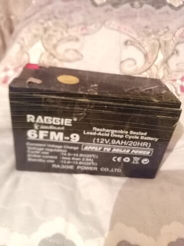 Velisebed uçun akulmuyator 12 volt 9 amper