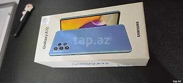 samsung note 8 satilir: Samsung Galaxy A72, 256 GB, rəng - Mavi — 7