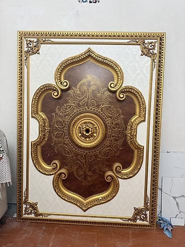 Barokko üslubunda dekorativ divar paneli 1.20x1.60 sm - Material — 1