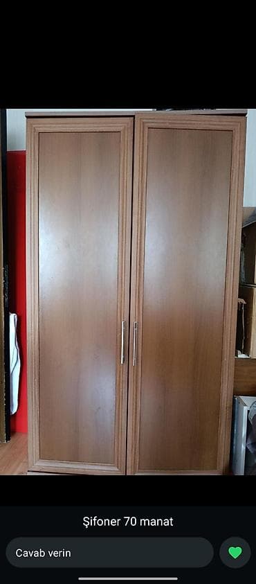 Şifoner – 70 manat - İki qapılı, klassik dizayn - Təbii ağac
