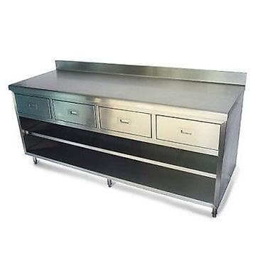 Paslanmayan poladdan hazırlanan peşəkar mətbəx iş masası - Material