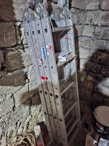 Qida məhsulları: KRAUSE çoxfunksiyalı alüminium nərdivan - Marka/model: KRAUSE Combi — 1