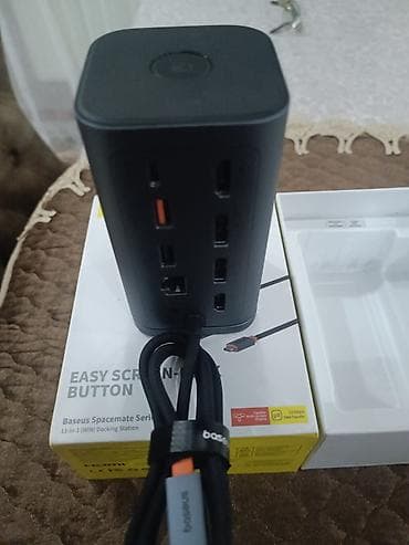 macbook 2015: 🔌 Baseus 11-in-1 Docking Station – Çoxfunksiyalı Adapter Satılır — 3