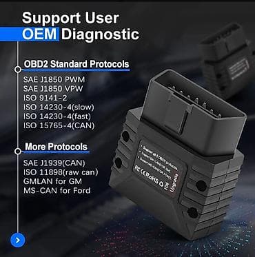 cesqa arxa stop: Vgate vLinker MC+ (BLE+BT) – peşəkar OBDII diaqnostika adapteri - — 7