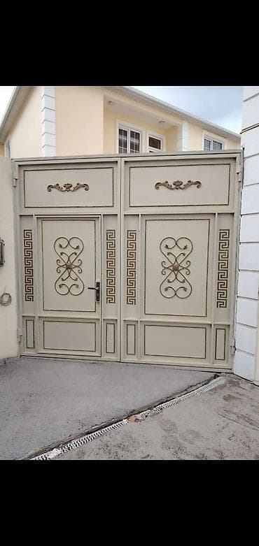 Darvazalar və aksesuarlar: Dəmir Həyət darvazası, Mexaniki, Qapı ilə, Kredit yoxdur, Pulsuz quraşdırma — 10