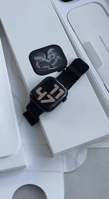 iphone saat 8 ultra: Apple Watch Series 11 (GPS) - watchOS 26.0 (23R350) - Qara rəngli — 4