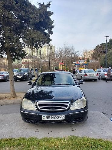 barmaqliq: Mercedes-Benz S-Class W220, qara sedan - Kuzov: Sedan, qara rəng, tam — 1