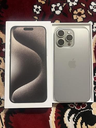 iphone 15 islenmis: IPhone 15 Pro Max, 256 GB, Gümüşü, Face ID — 1