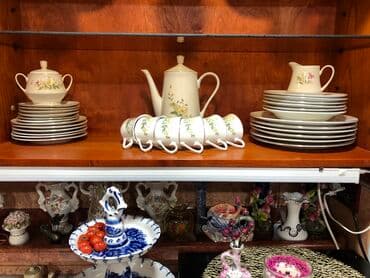 caydanliq: Çay dəsti, rəng - Ağ, Keramika, 6 nəfərlik — 4