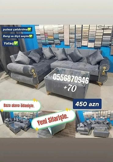 divan ustu parcalar: Künc divan, Qonaq otağı üçün, Vеlur parça, Bazalı, Açılan, Kitab — 7