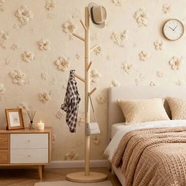 вешалки настенные в прихожую дорогие: Minimalist şaquli asqılıq – təbii ağacdan ilhamlanmış dizayn - Model — 1