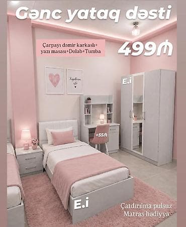 Ev və bağ: Gənc yataq dəsti 499AZN💥 ✔️Rəng seçimi var Çatdırılma və — 1