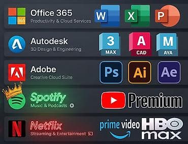veb vatsap com: Office 365 Autodesk Adobe creative cloud Spotify premium Netflix — 1