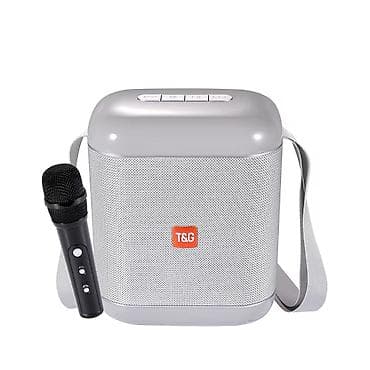 bluetooth mikrofon karaoke: Kateqoriya: Kalonkalar Brend: No Brand Model: Portable Tg523k, silver — 1