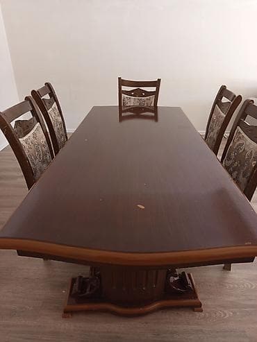 kahı: Qonaq otağı üçün, Açılmayan, Dördbucaq masa, 6 stul — 3