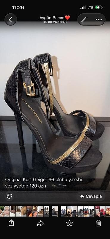 celsi kişi sapoqları: Original KG Kurt Geiger qadın ayaqqabısı - Model: hündürdaban sandal - — 1