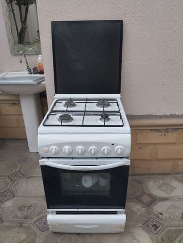 pilasdiq qapi: Qaz sobası və plitə - 4 gözlü qaz plitəsi: üst hissədə metal qəfəs — 1