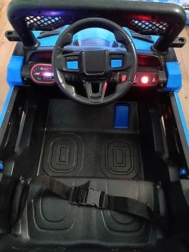 Uşaq üçün elektrik maşınları: Uşaq maşını Pultu adapteri var Maşının öz mahnıları var flaşkada — 5