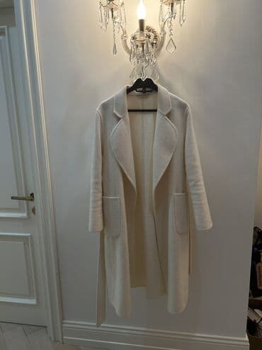 hamile geyim: Пальто кашемир 100% Айвори. Размер написано л но маломерки на с м — 3