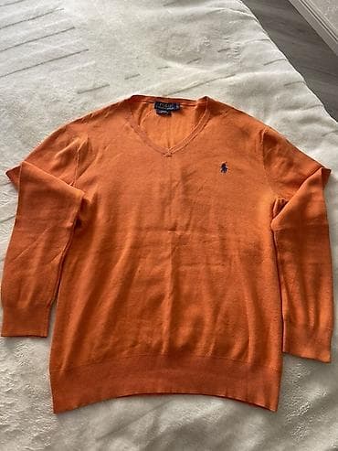 pul and bear: Sviter, Ralph Lauren, L, rəng - Narıncı — 1