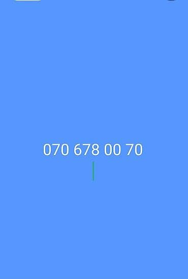 099 olan nomreler: Nömrə: ( 070 ) ( 706780070 ), İşlənmiş — 1