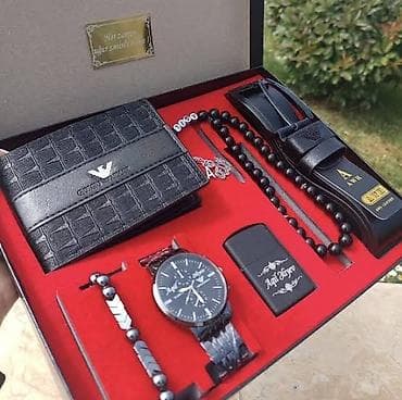 pul kisəsi: Klassik Saat dəsti, rəng - Qara — 1