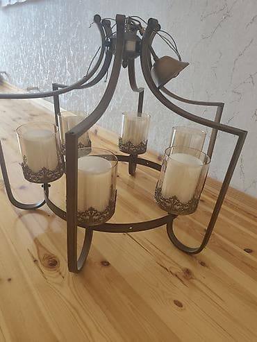 Çılçıraq, 6 lampa, Metal — 3