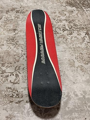 Skateboard – Scuderia Ferrari dizaynlı (MESUCA) - Rəng: qırmızı/qara — 1