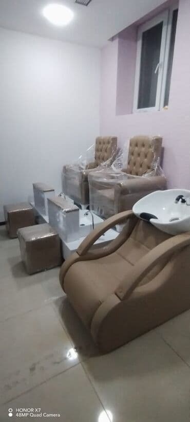 куханная мебель: Новый, Косметологическая кушетка, Нескладной, цвет - Белый — 23