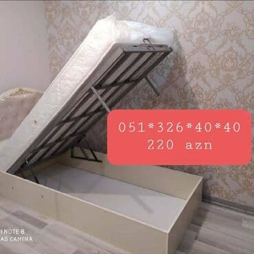 Çarpayılar: Yeni, Təknəfərlik çarpayı, Bazalı, Matrassız, Siyirməsiz, Azərbaycan — 12