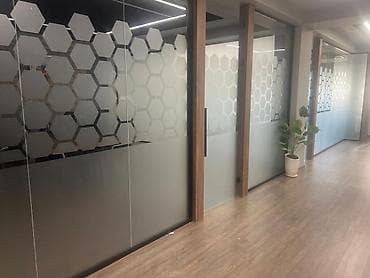 Reklam, çap: Şüşə səthlər üçün qumvari (frost) plyonka və vitraj qrafika xidməti - — 2