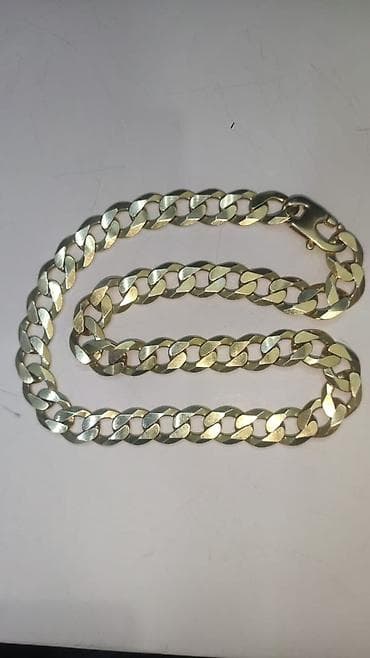 Бижутерия: Təmiz italiya gumusu 925 qalın “Cuban” zəncir boyunbağı.Cox — 3