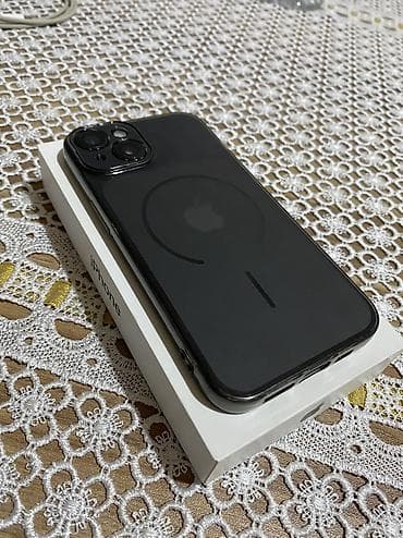 retro telefon: IPhone 14, 128 GB, Qara, Face ID — 1