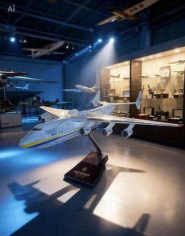 Elektrik nəqliyyatı: ANTONOV An-225 “Mriya” dekorativ model – vitrin üçün premium maket - — 2