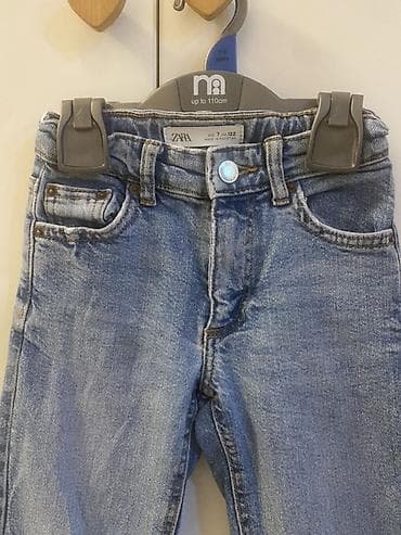 Zara uşaq cins şalvarı - Model: Klassik düz kəsim - Rəng: Açıq mavi