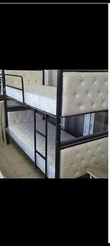 tekli carpayi: Oğlan və qız üçün, Yeni, Çarpayı, Matras ilə, Siyirməsiz, Dəmir — 1