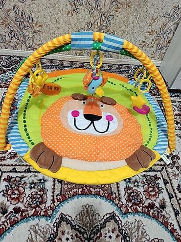 детские музыкальные коврики: Uşaq üçün oyun xalçası və asma oyuncaqlar dəsti - Rəngarəng, yumşaq — 2