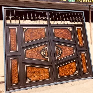 işlemiş darvaza: Eni-3 Hündürlük-2.60 Çerçive -8lik Şveller,List-2.5,Profil 40/40 — 2